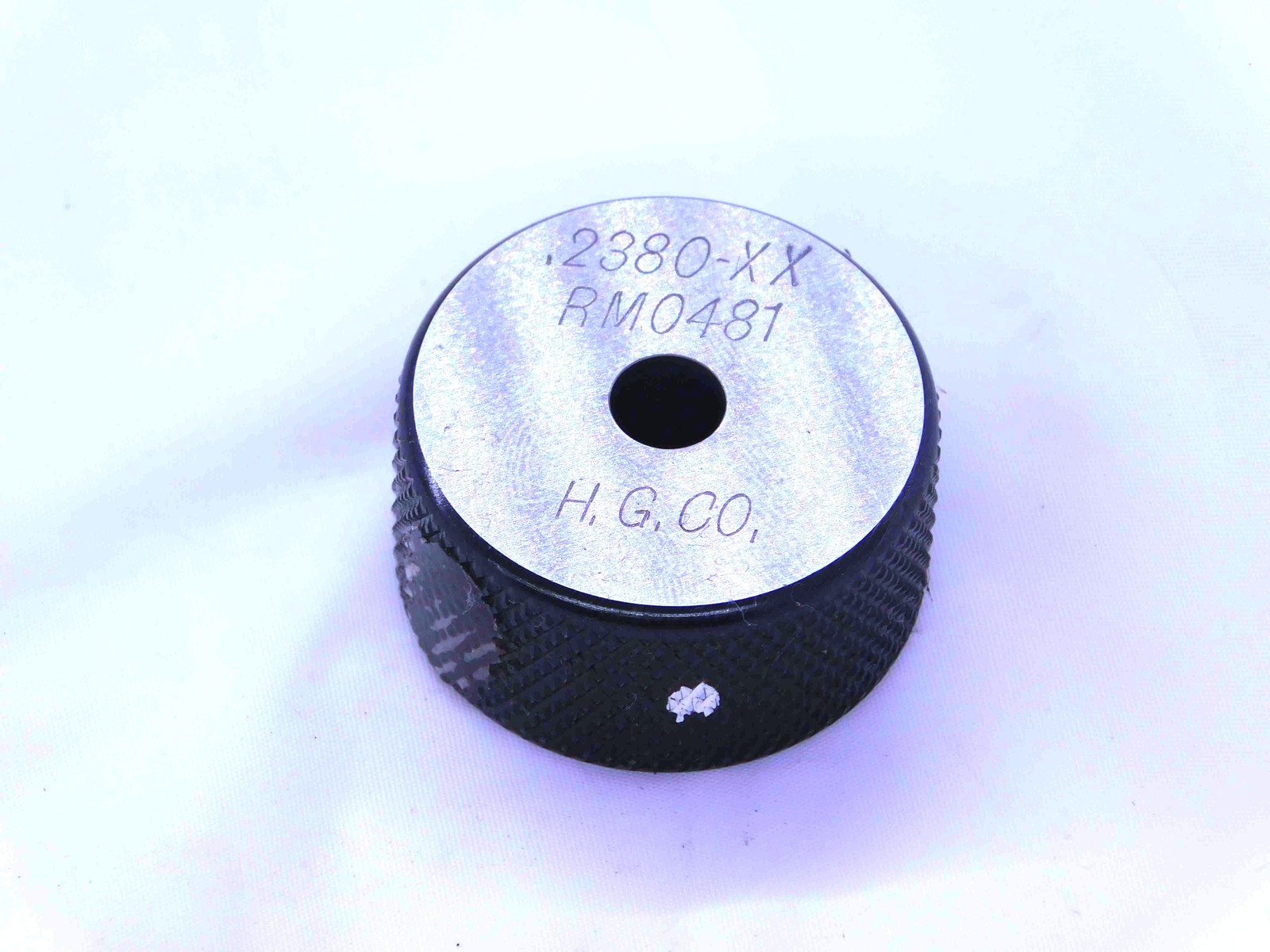 .2380 CL XX MASTER PLAIN BORE RING GAGE .2344 +.0036 UNDERSIZE 15/64 6 mm .238