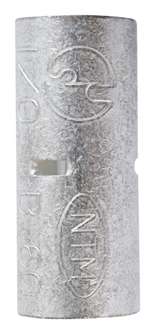 Jandorf 60761 Tin-Plated Copper Non-Insulated Butt Splice Connector 0 ga.