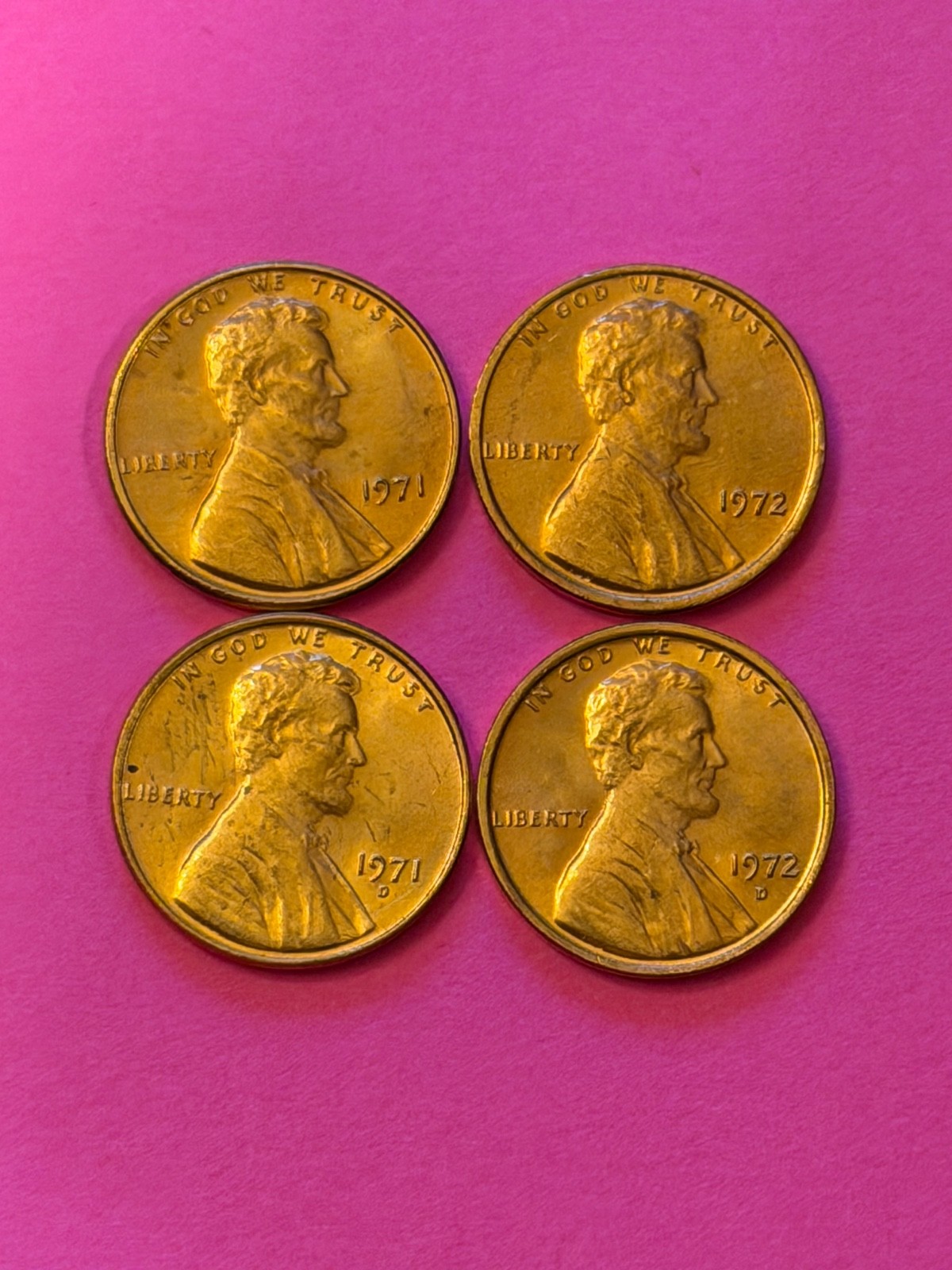 COIN PENNY 1971 PD 1972 PD  FREE SHIPPING