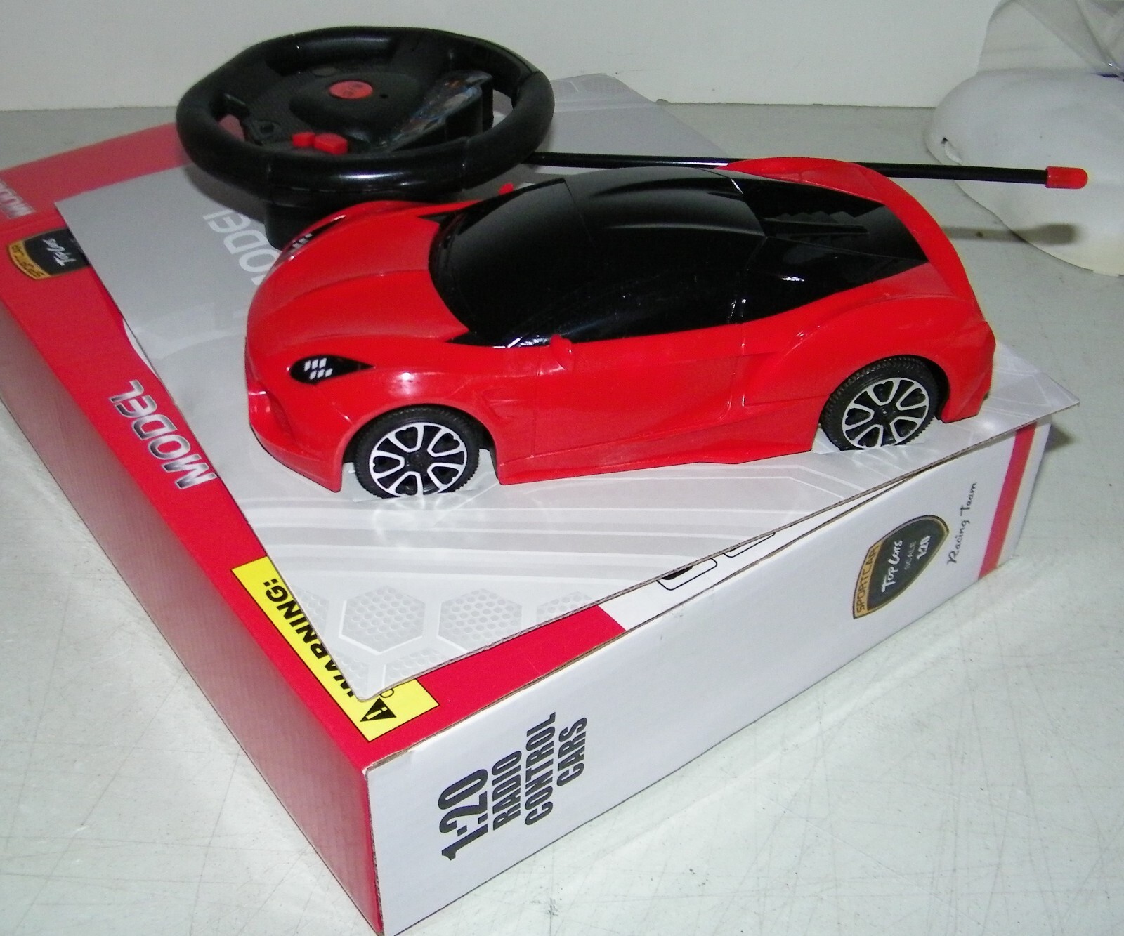 Top Racer Radio Control Sports Top Car RED Exquisite R/C Model Full Function NEW