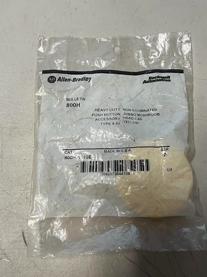 Allen Bradley 800H-N115E heavy Duty Non-Illuminated Push Button Yellow New NIB