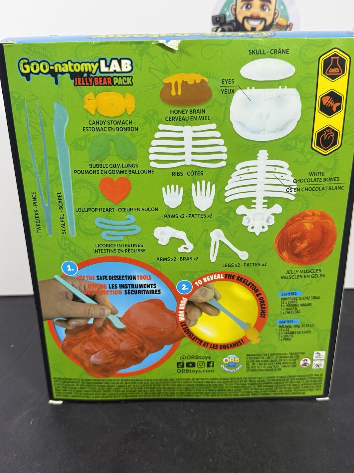 ORB Goo-natomy LAB Alien Pack Specimen Explorer Kit Educational Toy 6+
