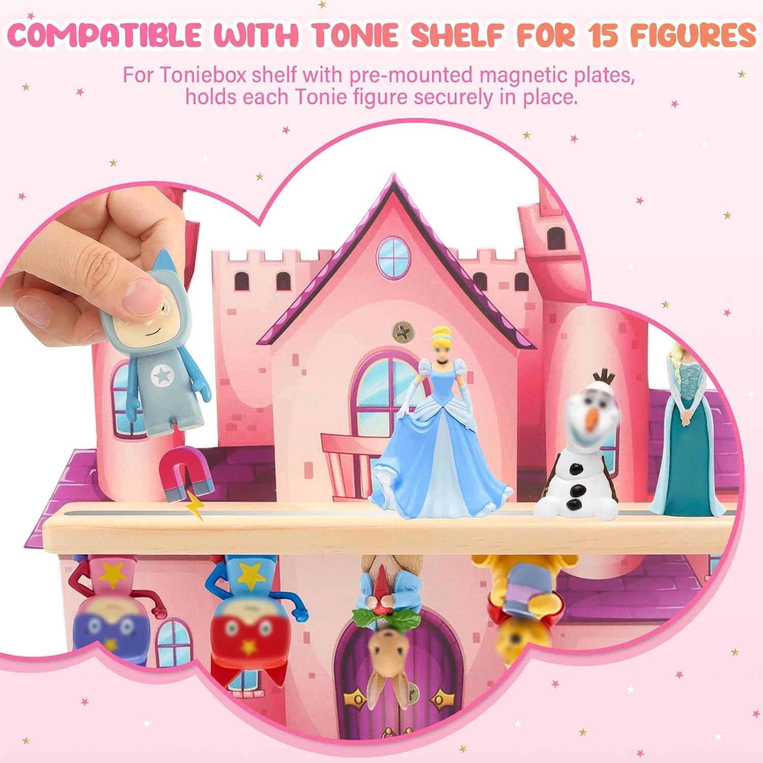 for Tonies Box Organizer Tonie Storage Shelf Wall Mounted