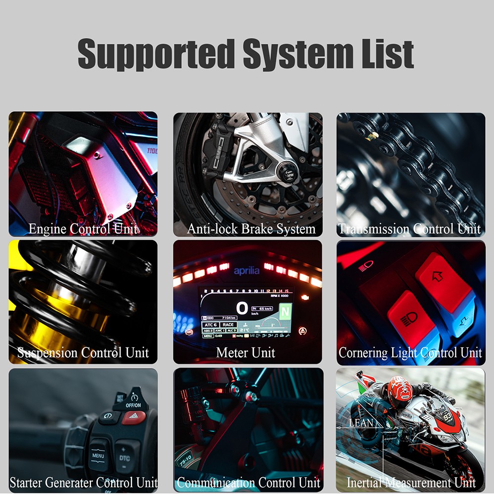 OBDSTAR MS50 STD Motorcycle Diagnostic tool OBD2 Scanner Key Coding Action test