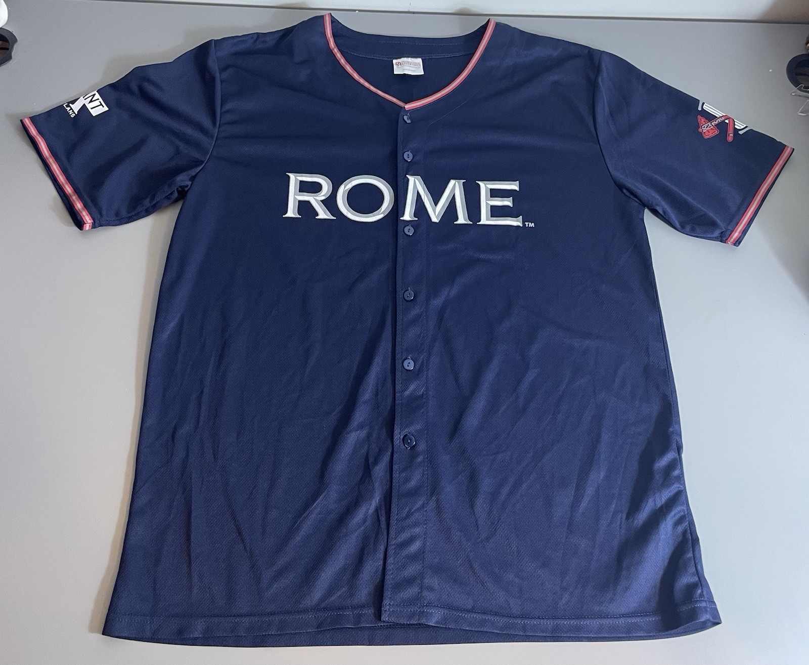Rome Braves MiLB Baseball 2018 Promo Jersey Mens Size XL