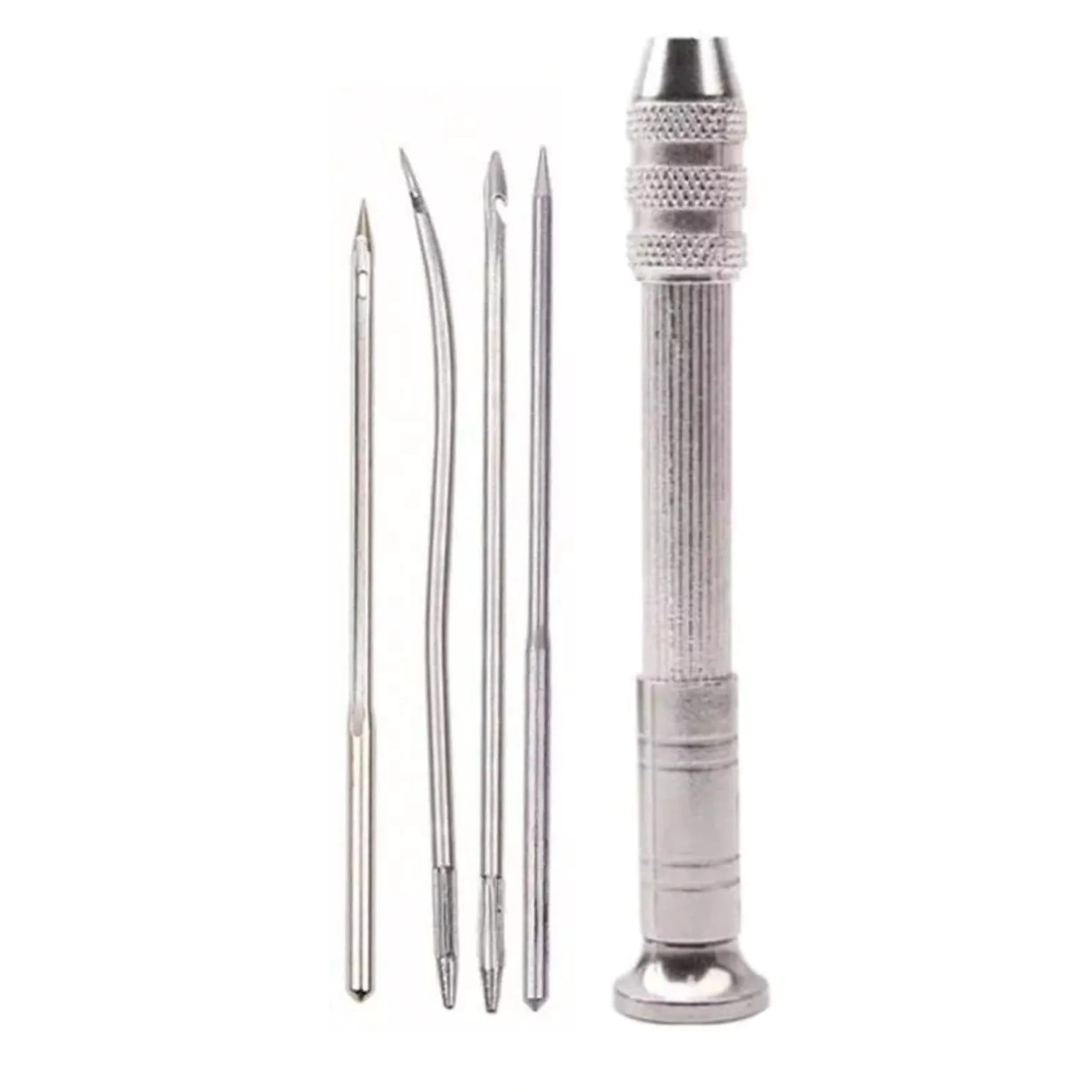 Leather Sewing Awl Set Shoes Repair Punch Stitching Needle Alloy+Copper