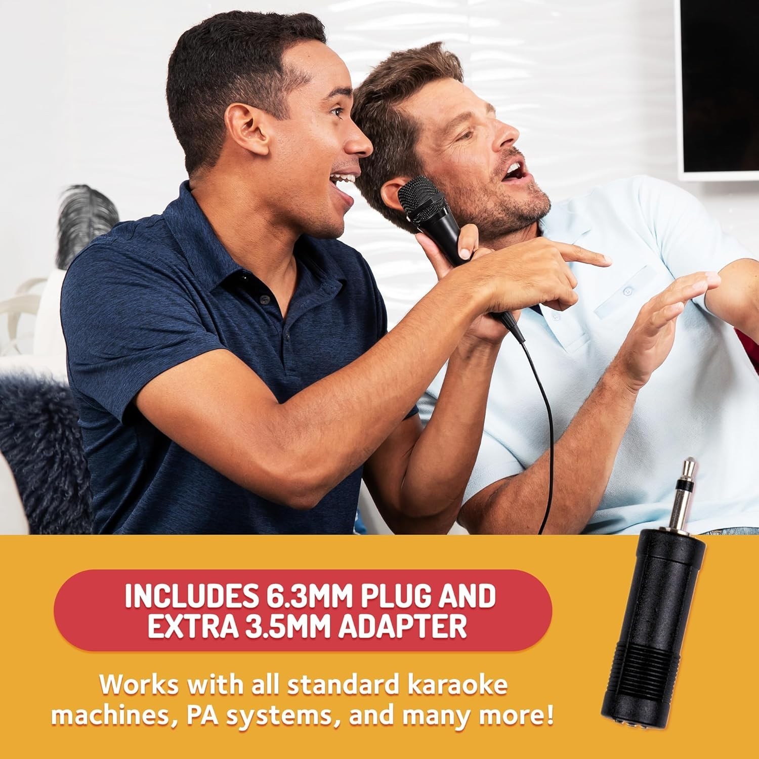 Dynamic Black Wired Microphone - Perfect for Karaoke, Events, & Public Speaking