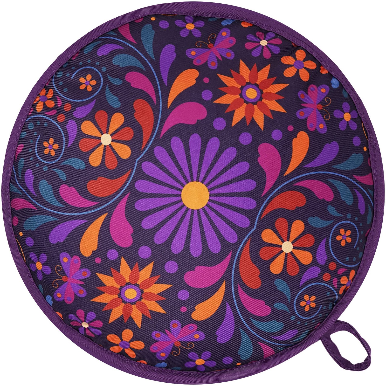 Sophix Tortilla Warmer Pouch - 12-Inch Large Size - This Large, Flowers