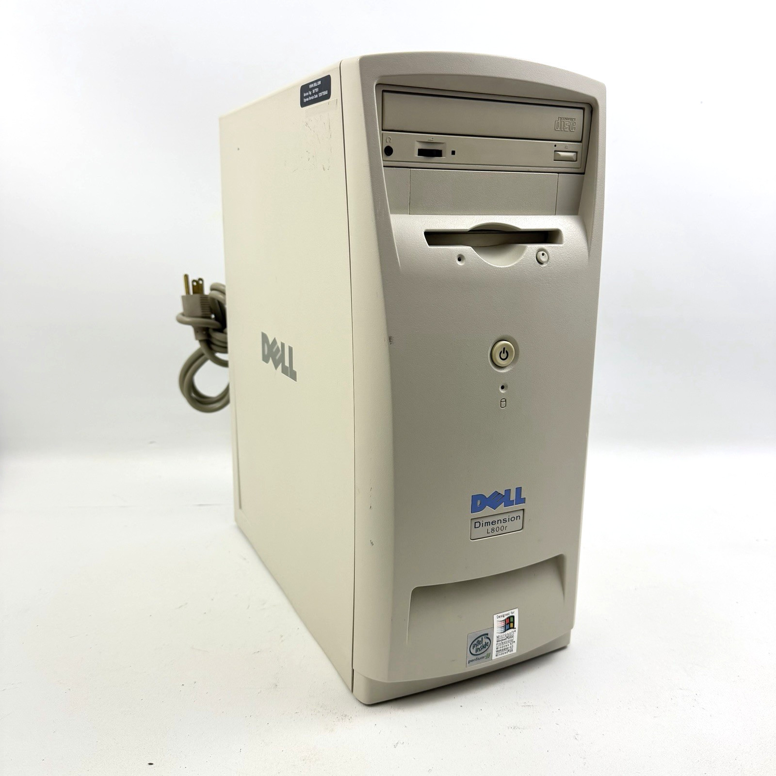 Vtg Dell Dimension L800r Retro Gaming Business Computer Windows2000 Pentium III