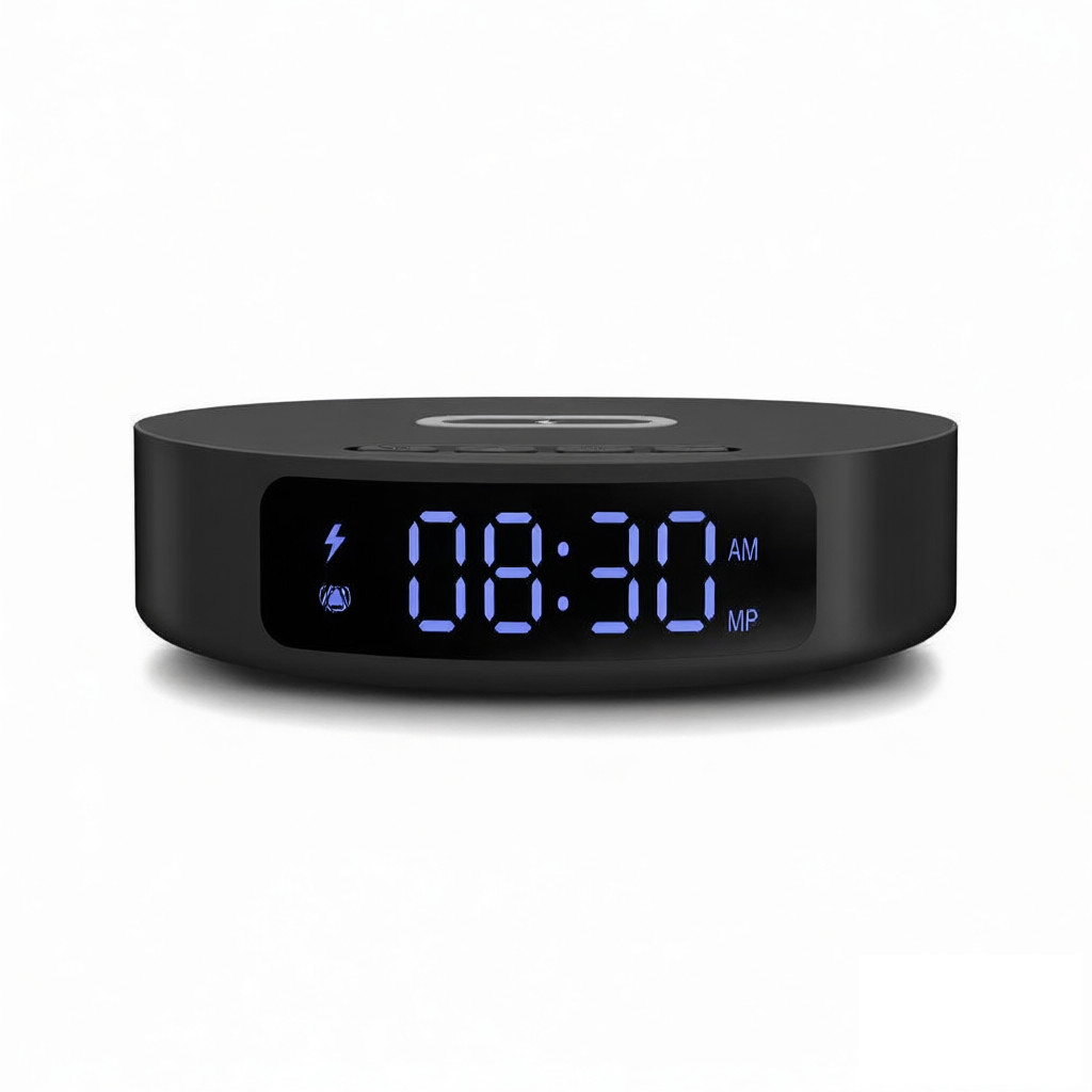 30W Wireless Charger Fast Charging Pad Alarm Clock For iPhone 17 16 Samsung S25+