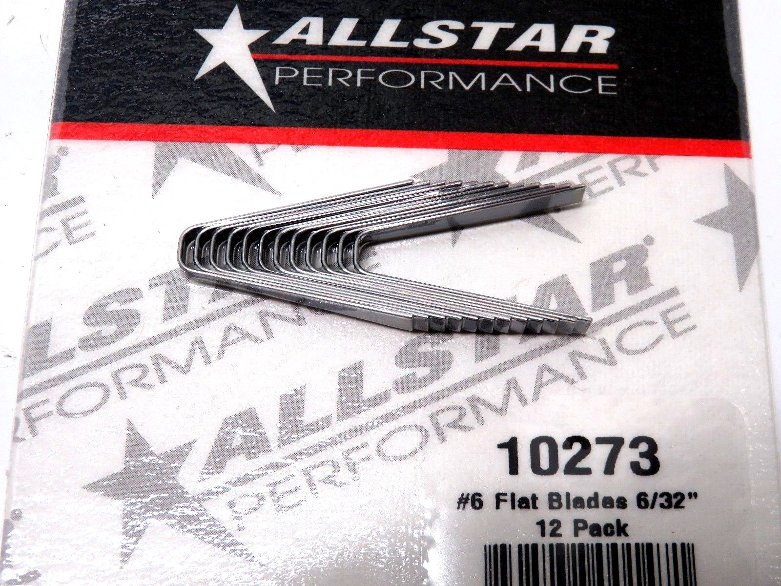 Allstar Heated Tire Groover Replacement Blades #6 Flat Bottom 12 Pack 6/32"