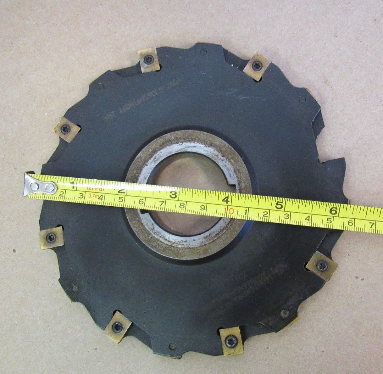 KENNAMETAL 6-1/4" 6.25" KMT 160H16NS90LN12N06 SLOT MILLING CUTTER 40MM DIA HOLE