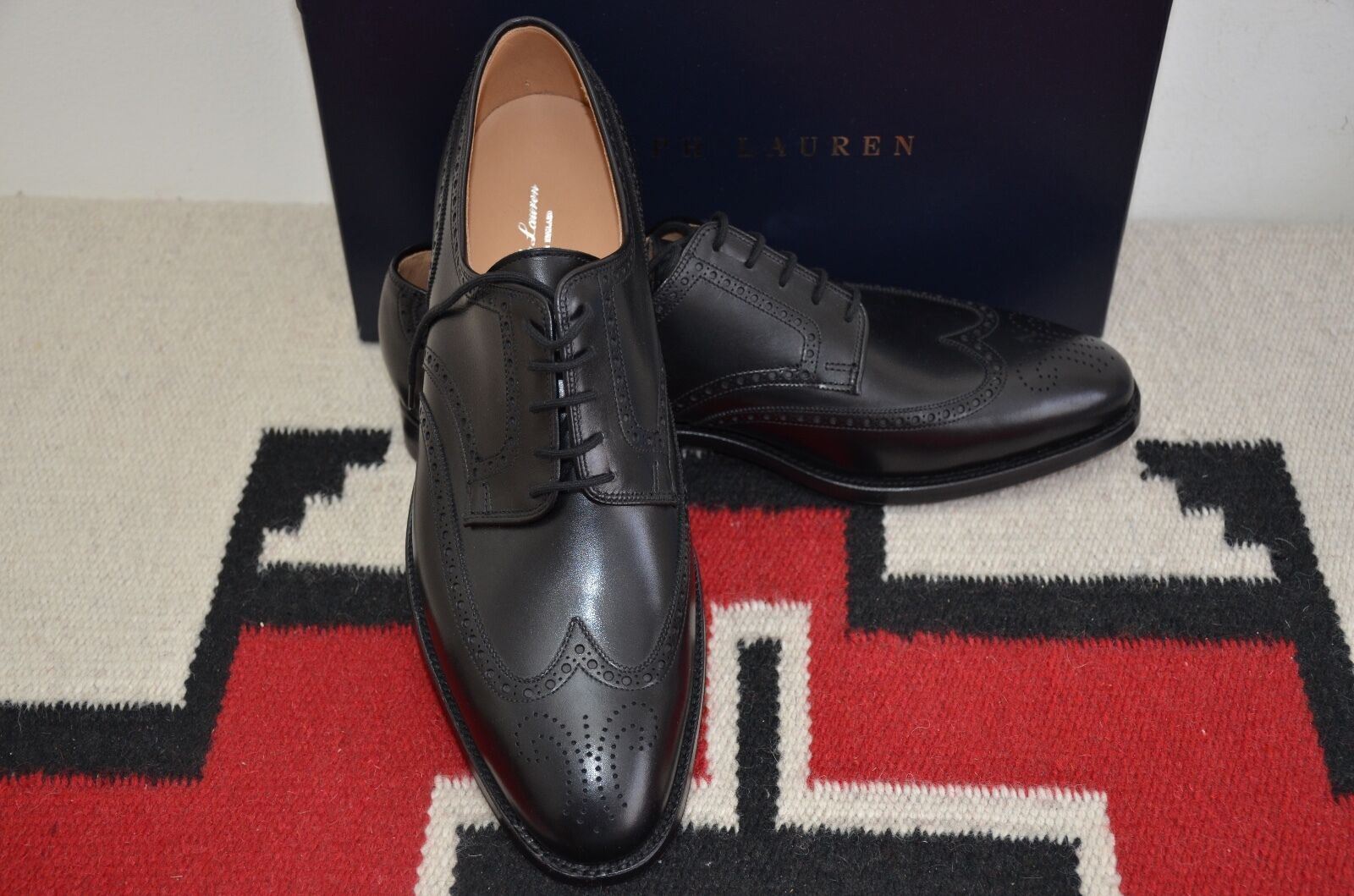 Ralph Lauren Purple Label Rossendale Made in England Wingtip Dress Shoes