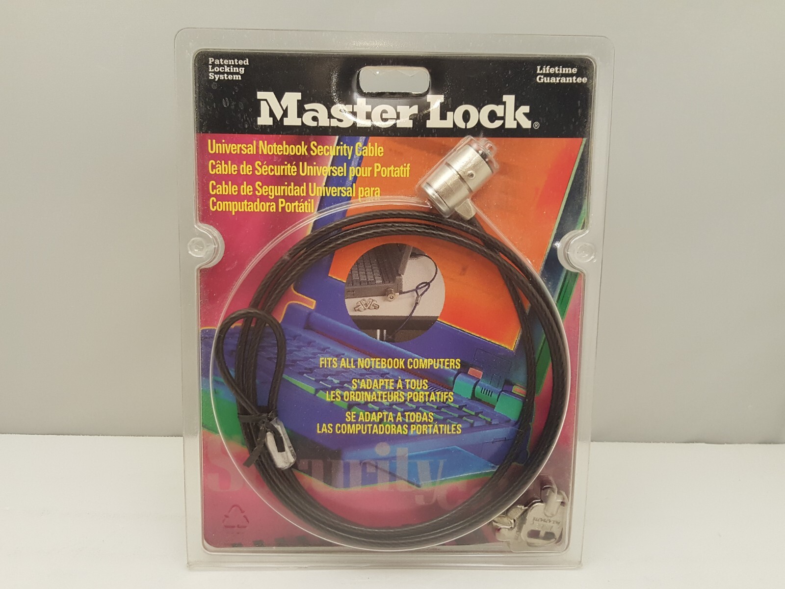 MASTER LOCK / KENSINGTON Universal Notebook Security Cable | Model 64032 | NEW
