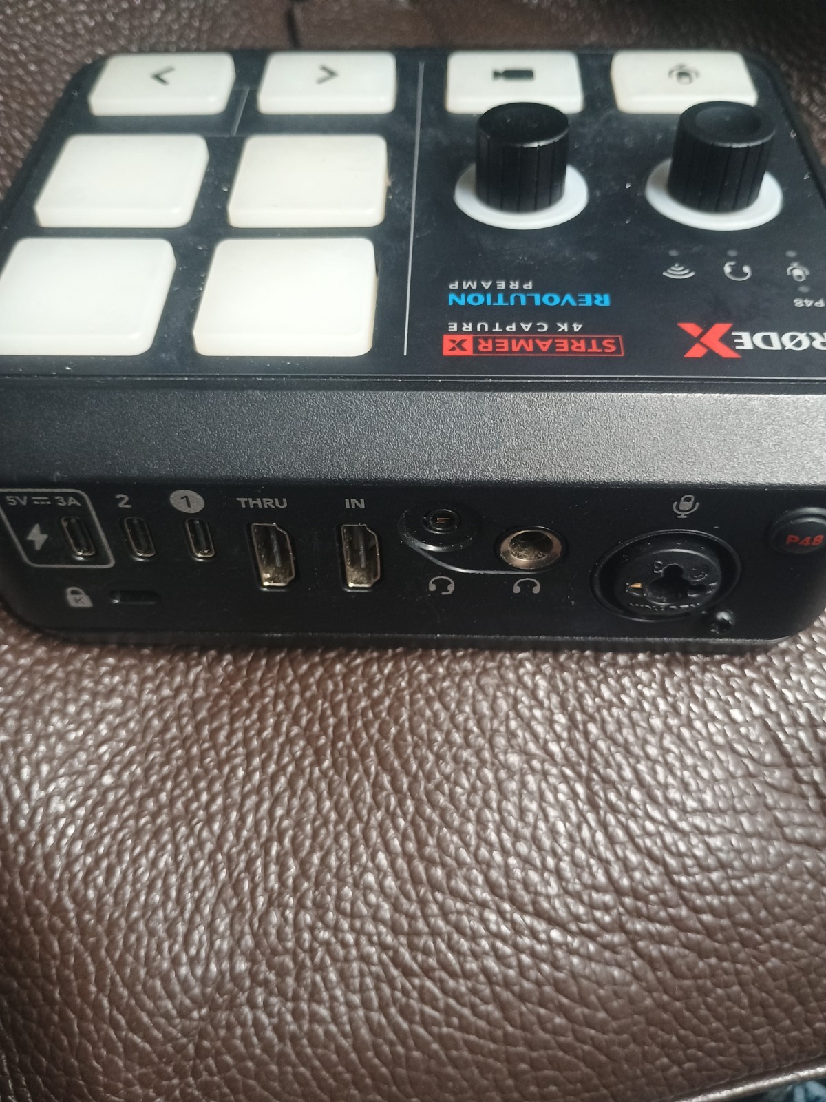 Rode Streamer x Audio Interface 4K Capture Preamp with PowerCrd