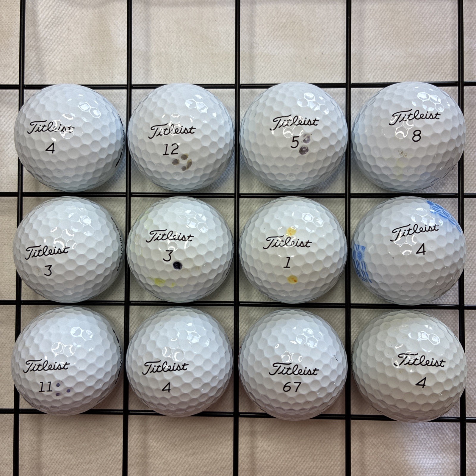 Titleist Golf Balls 12 Pro V1 4A (Minor Marks, Blemishes & Scuffs) With Logos #1
