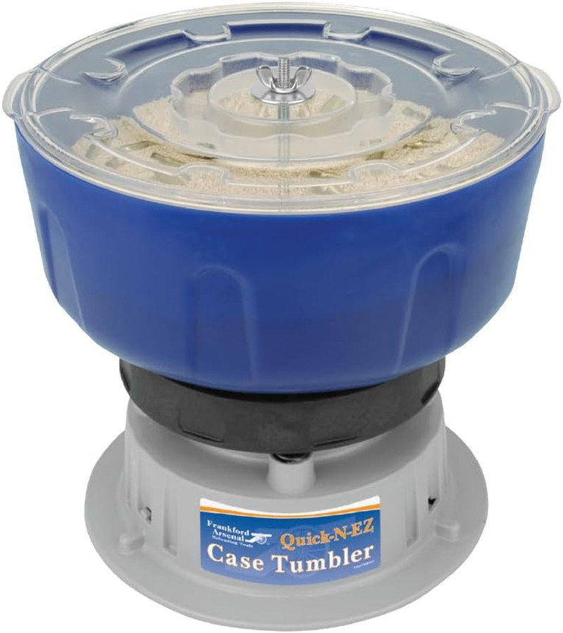 Quick-N-Ez Vibratory Case Tumbler with Clear Viewing Lid and Durable Constructio