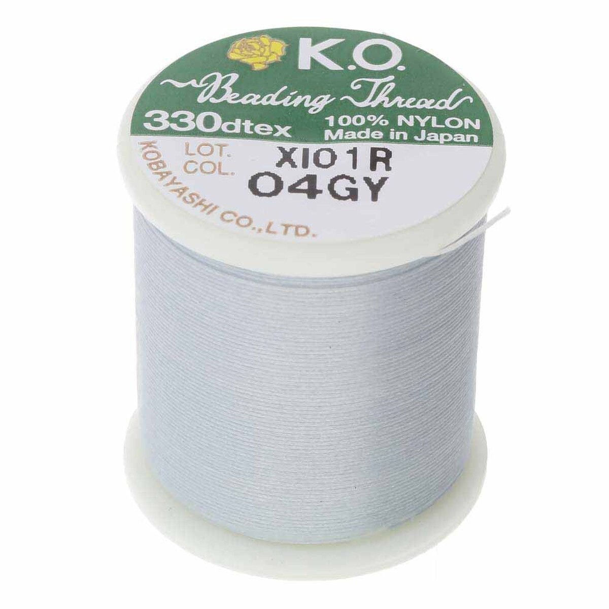Beading Thread 330dTex K.O. 50 m Spool Light Grey 04GY
