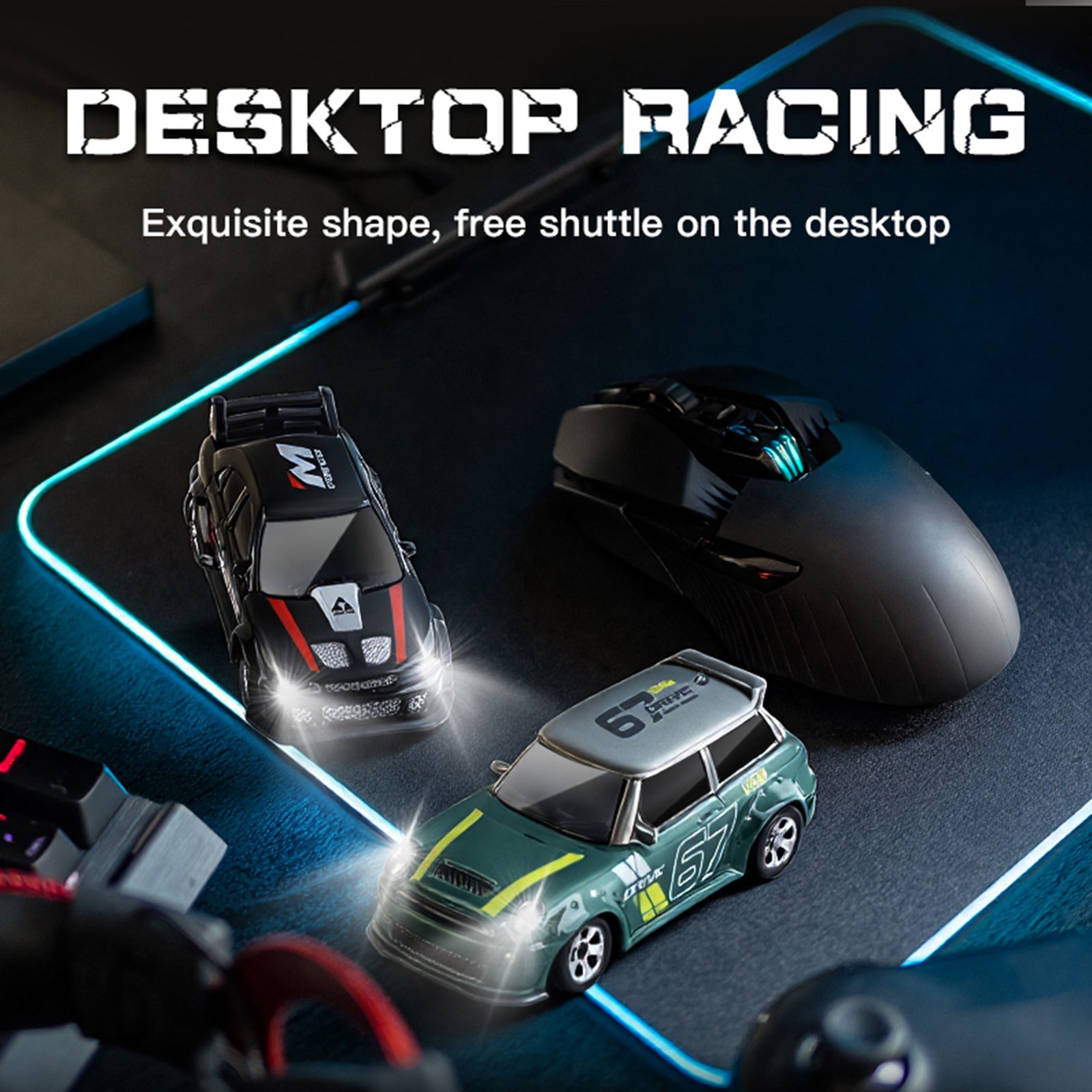 Mini 1:64 RC Drift Car 4WD Proportional LED Lights USB-C RTR for Kids/Adultsi2