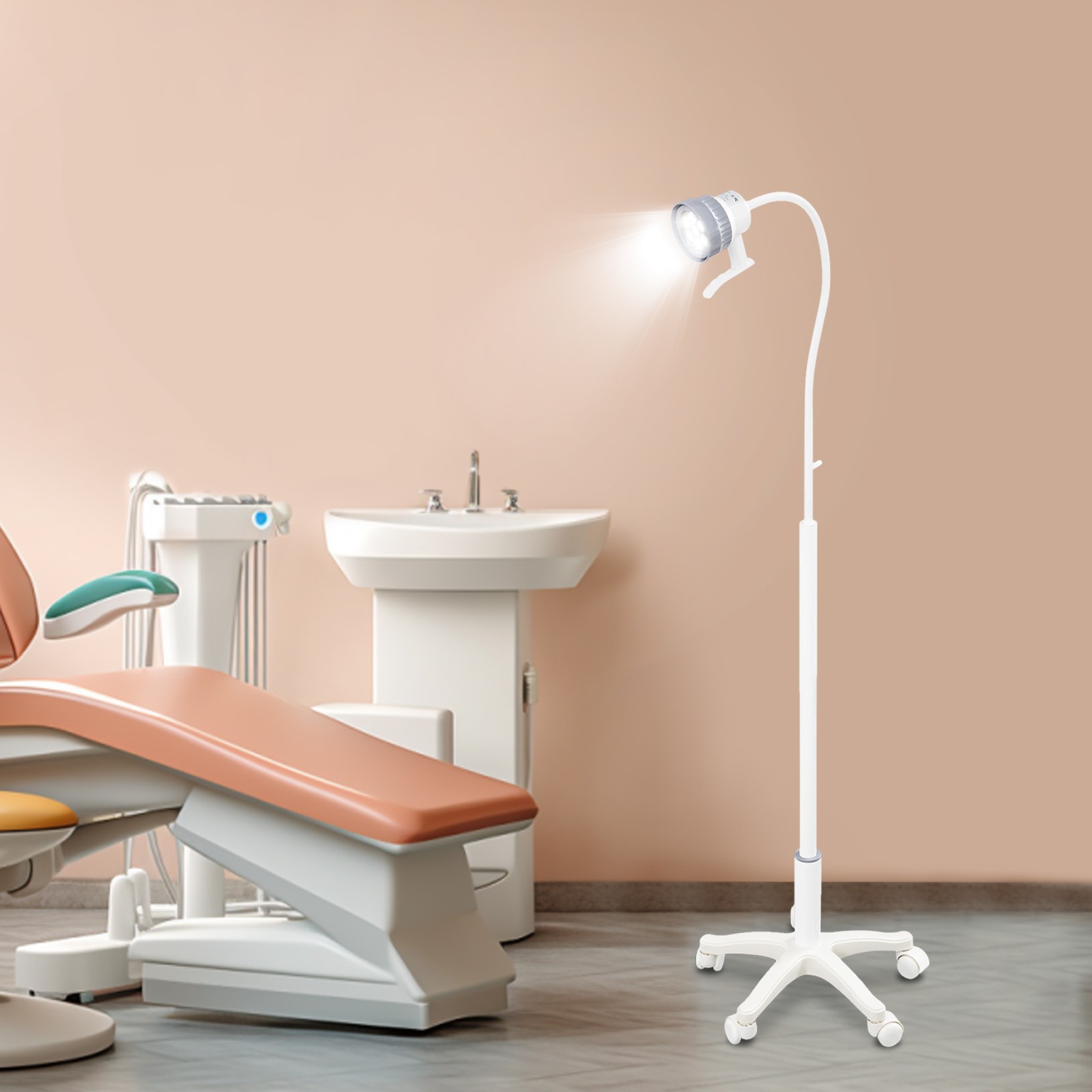 5-legged Oral Auxiliary Light Surgical Led Examination Light Mobile Dental Lamp