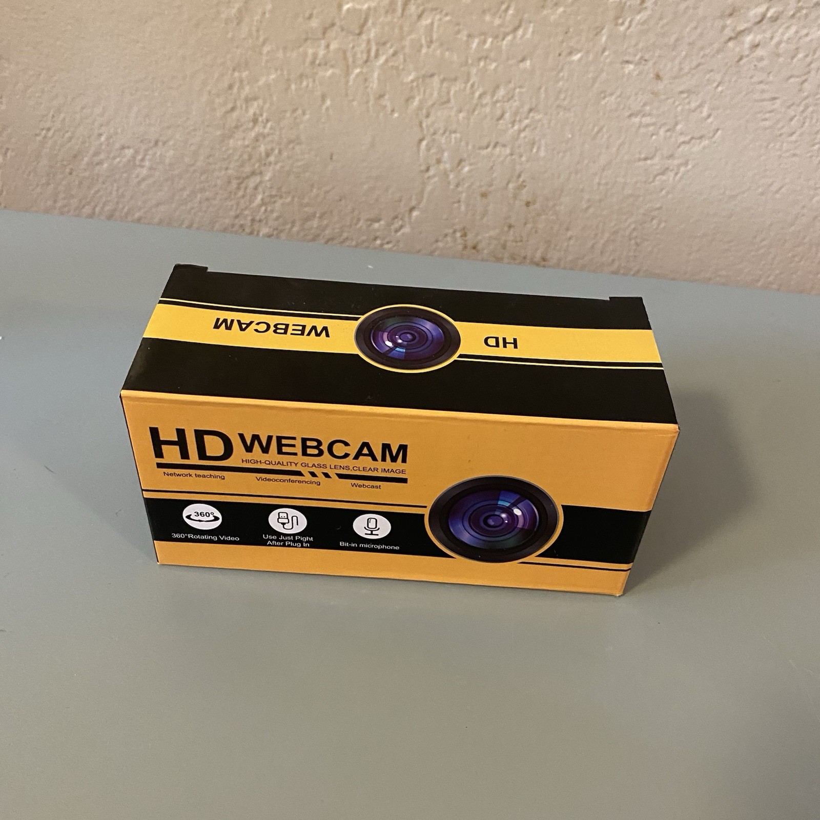 HD Webcam 2K 360 Rotating Video Plug N Play Built in Microphone