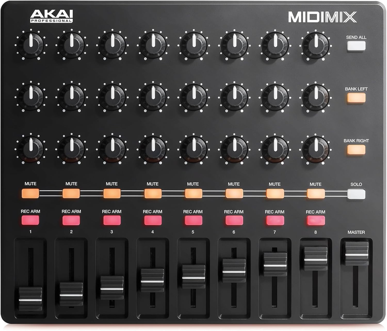 Ultra-Portable MIDI Mixer with 1 to 1 Mapping for Effortless Ableton Live Use