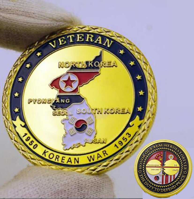 VETERAN 1950-1953 KOREAN WAR Challenge Coin Collectible Army Commemorative