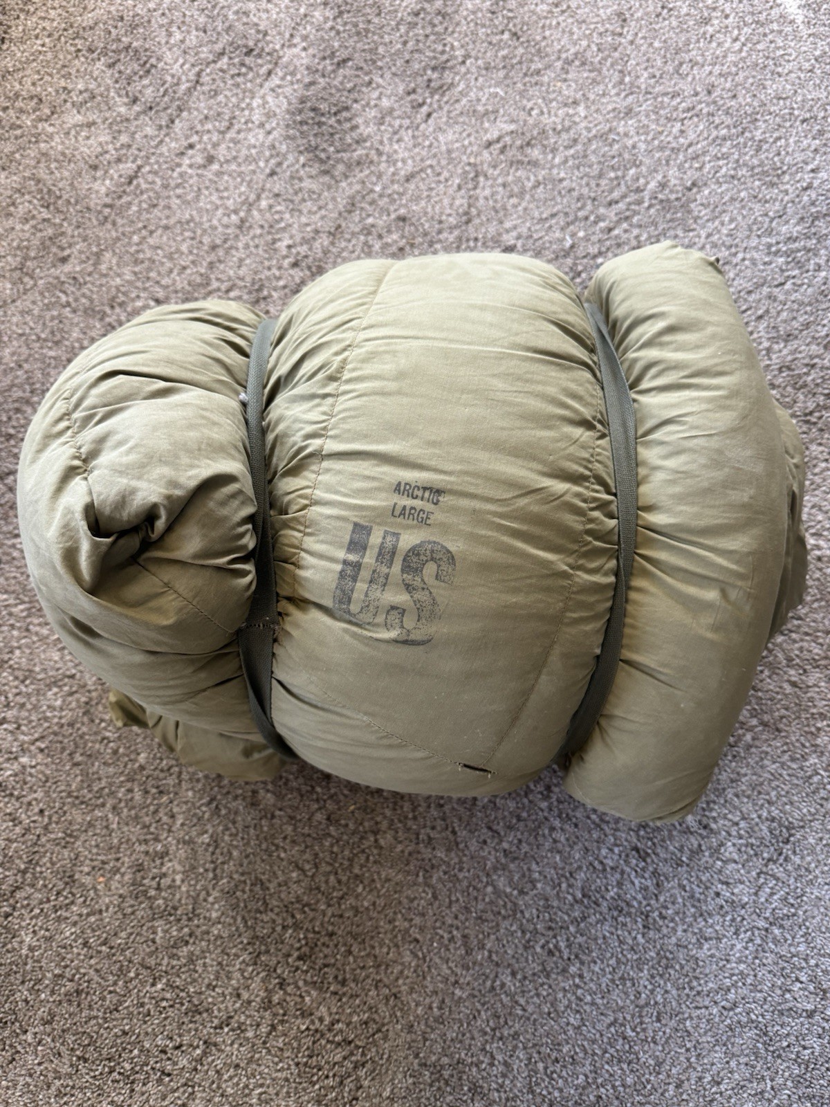 Vtg US Army M-1949 Type 1 Mountain Down Feather Filled Sleeping Bag