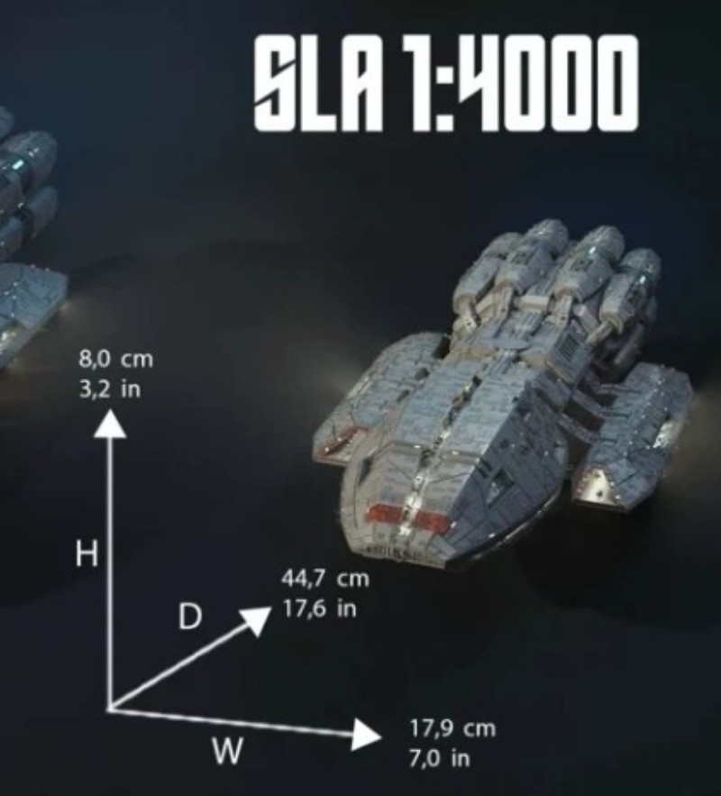 Battlestar Galactica Pegasus Assembly Model Kit Uncolored 3D Printing Accessory