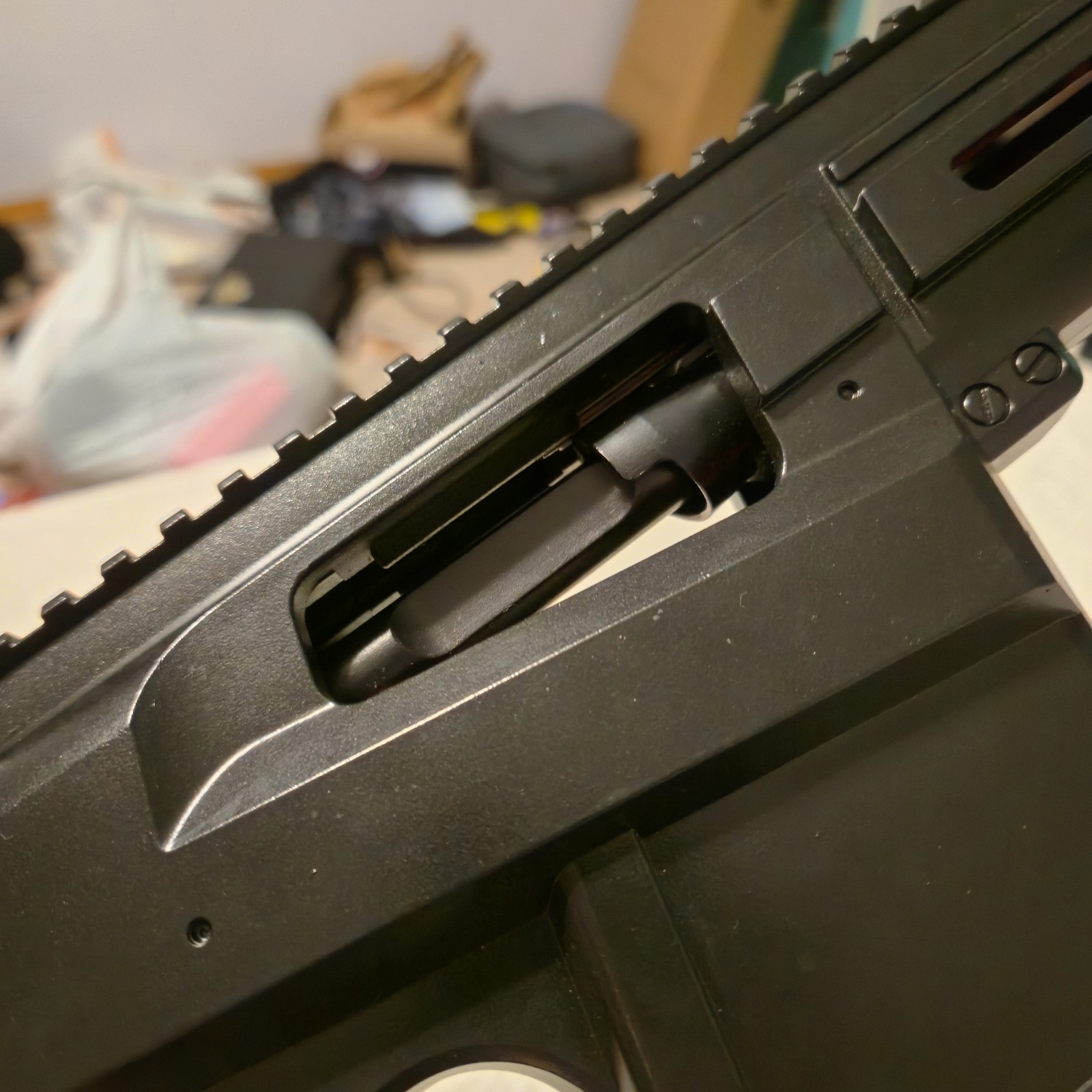 Painted & modded Game Face black foam blaster "gun" toy