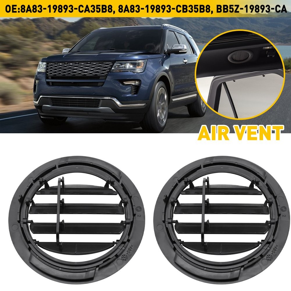 Headliner Ceiling 2x Roof AC Heat Vent Air Fit Lincoln MKT Ford Explorer Police