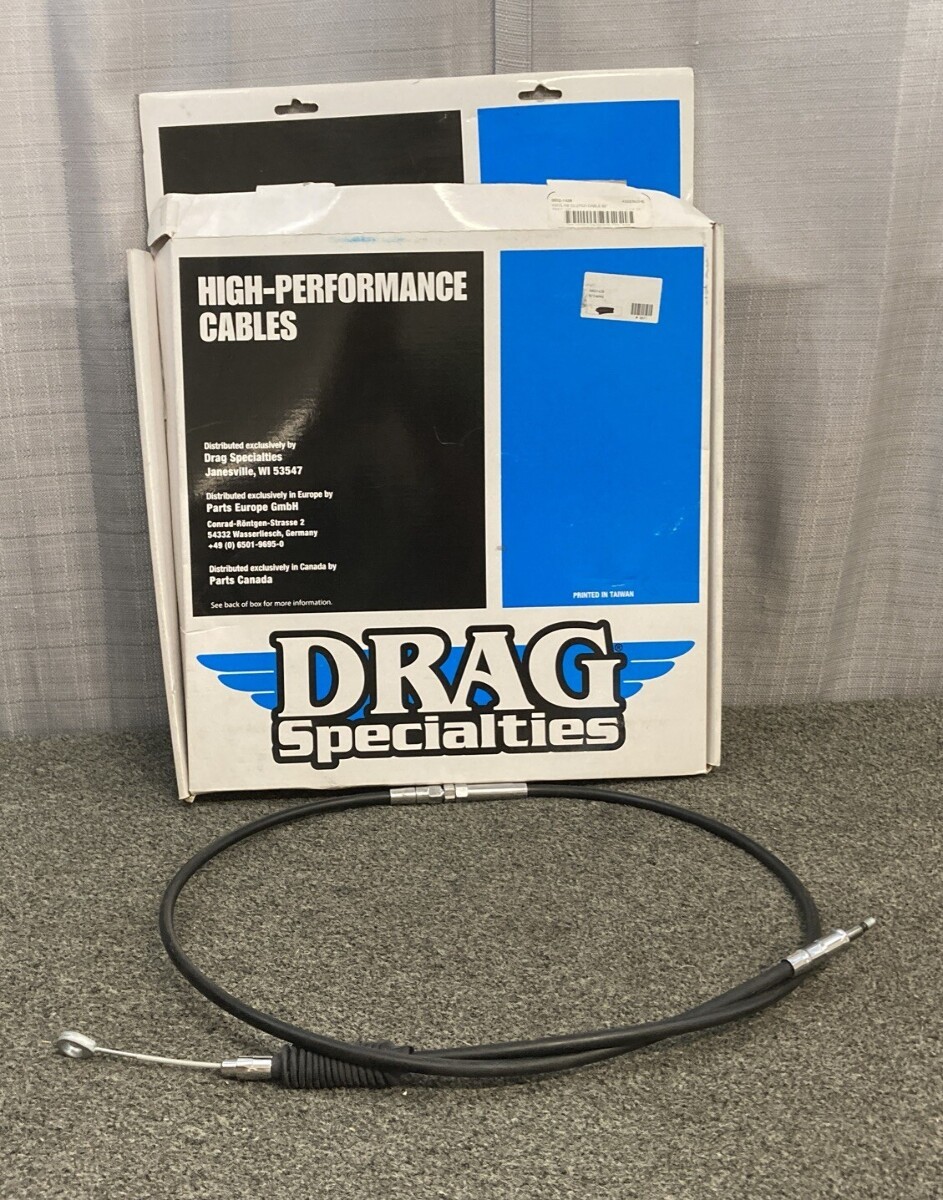 NEW GENUINE DRAG SPECIALTIES 0652-1426 BLACK VINYL 62" CLUTCH CABLE