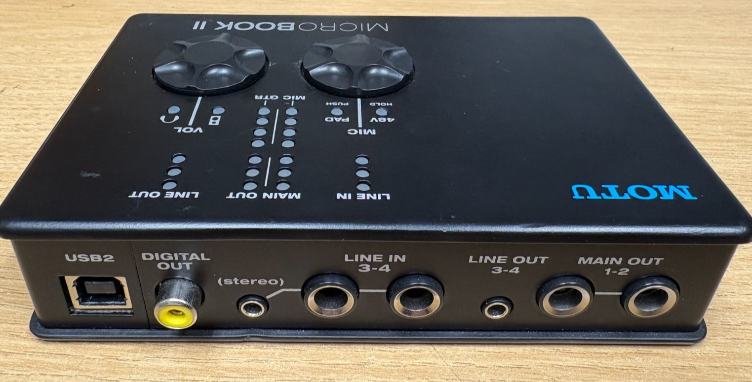 MOTU MicroBook II Interface Audio USB