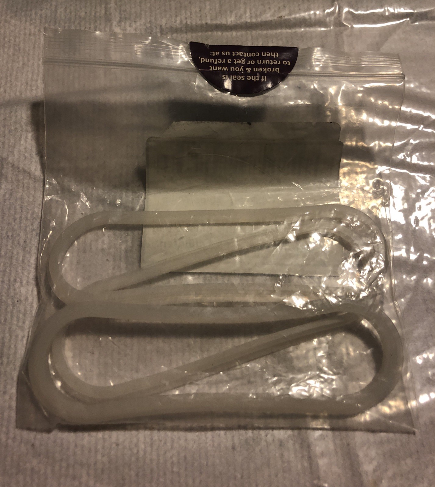 3 Rubber Gaskets 30oz White