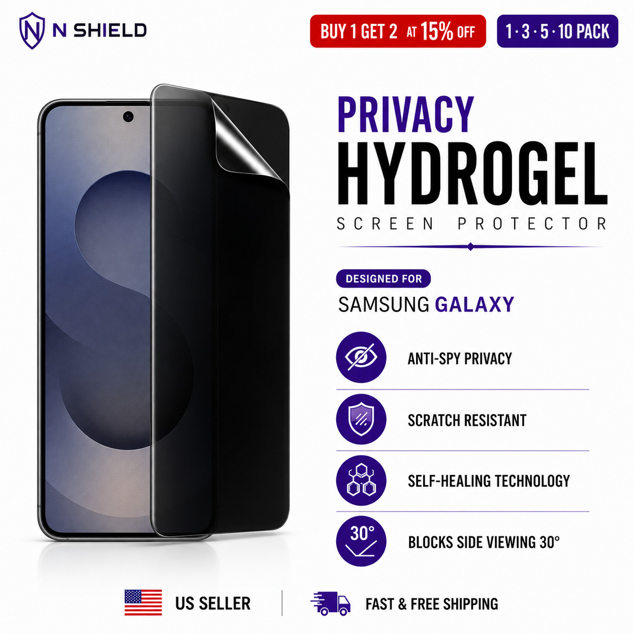 Lot of Privacy Screen Protector for All Galaxy Samsung Series