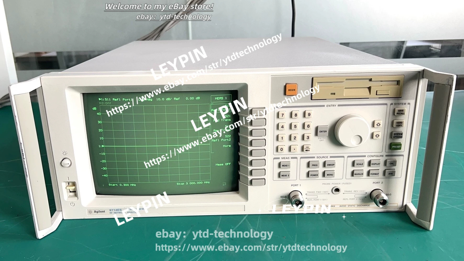 Agilent / HP / Keysight 8714ES RF Network Analyzer 300 kHz - 3Ghz#ytd