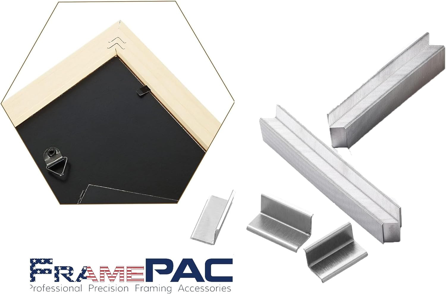 V Nails for Picture Frames 7Mm (1/4 Inch) - 400 Pack, Loose