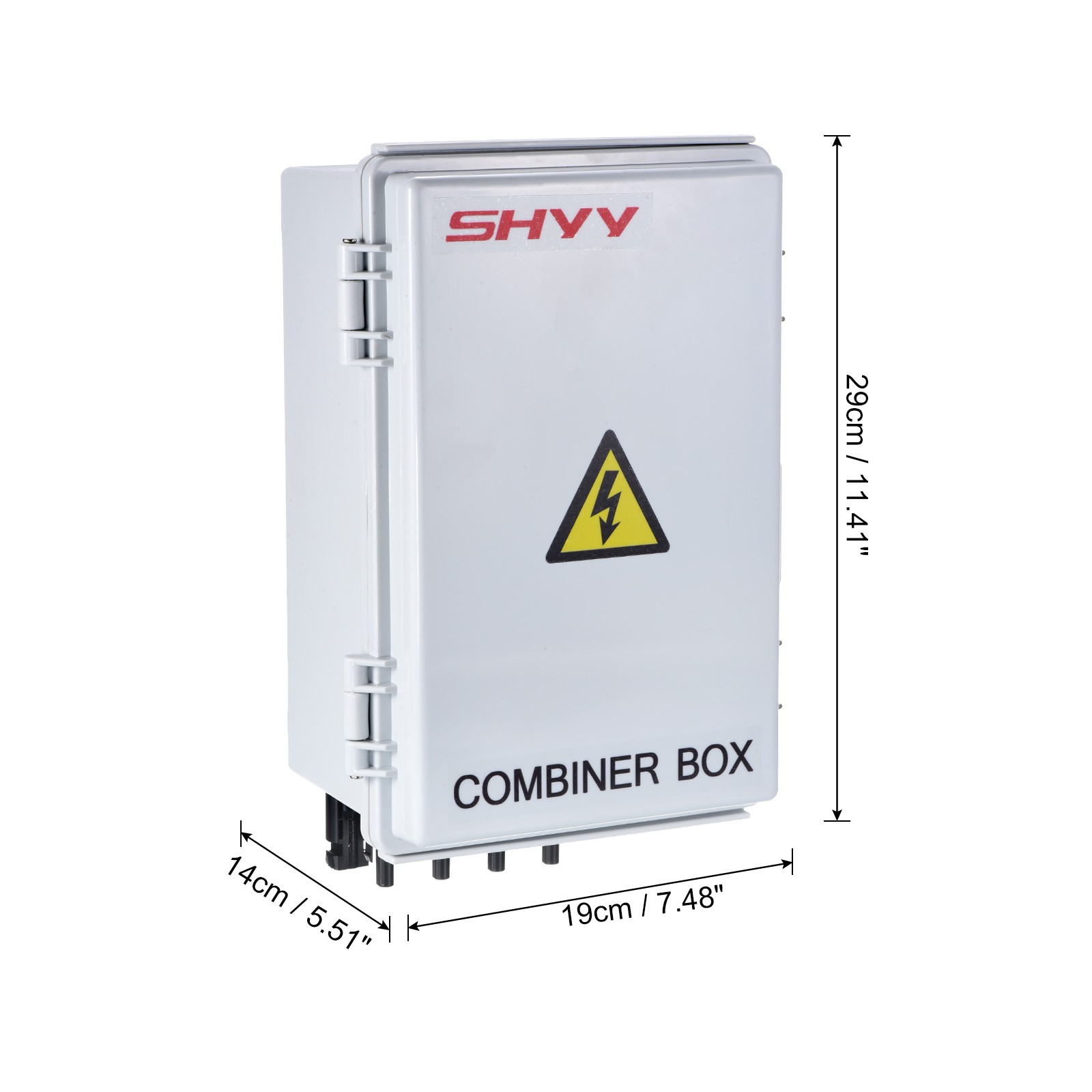 4 String Metal Solar Combiner Box PV Combiner Box With 15A Rated Current Fuse