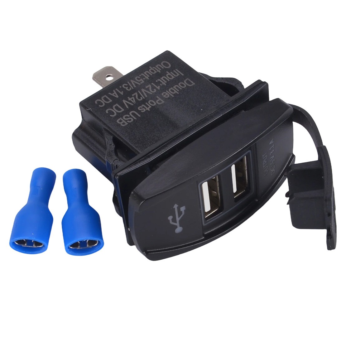 Double-Port 3.1A Car Dual USB Fast Charger Power Outlet Socket Adapter
