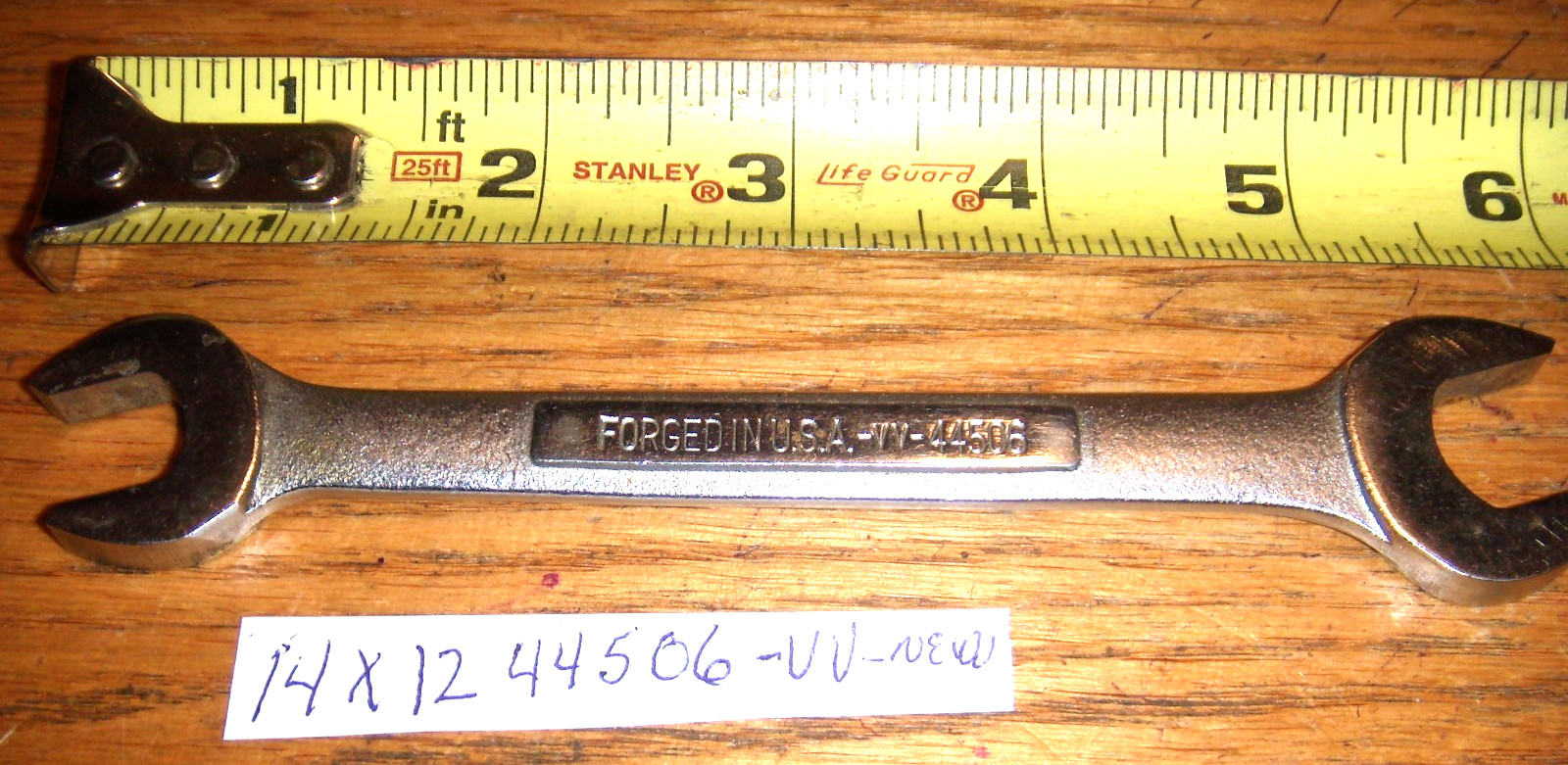 VTG. CRAFTSMAN OPEN END  14 X 12  MM # 44506 -VV- USA FREE SHIPPING NEW