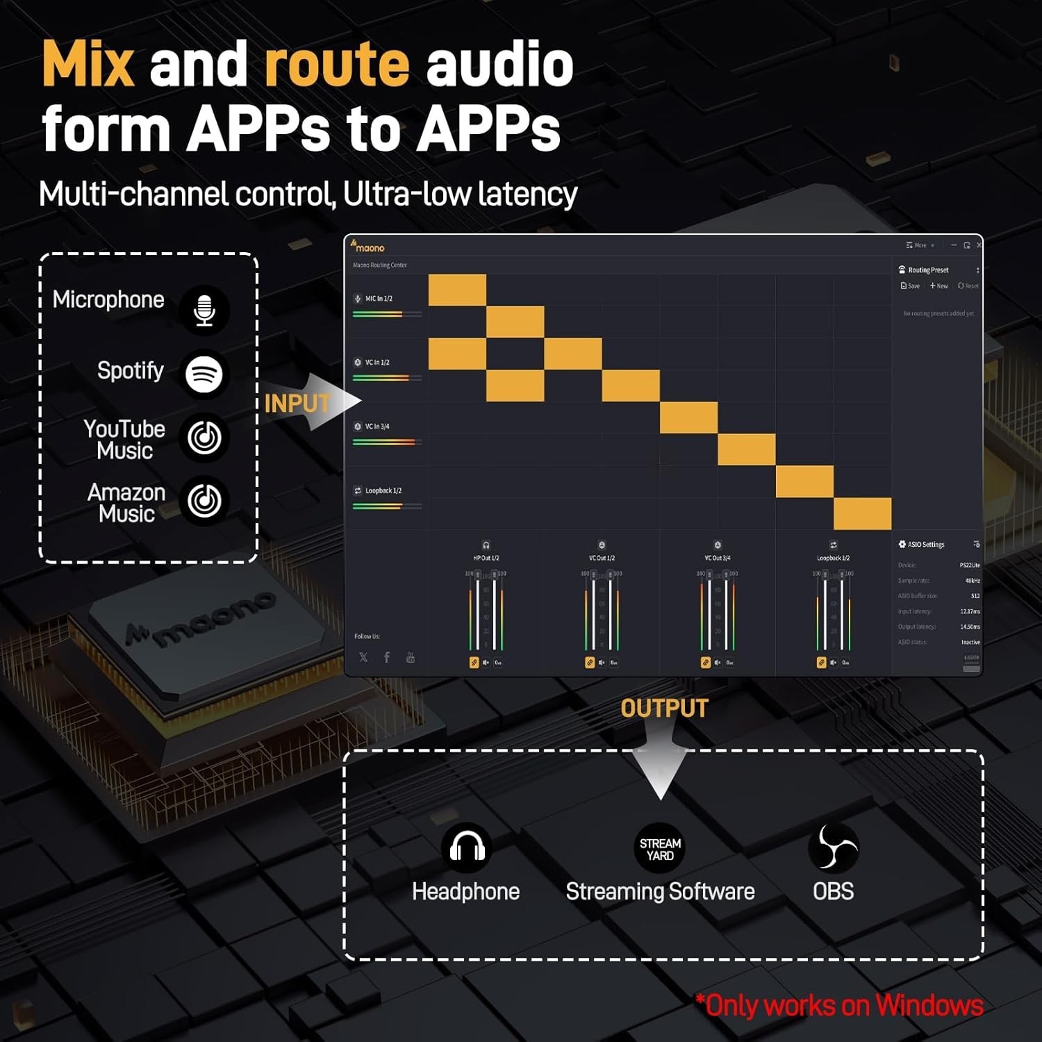 Compact USB Audio Interface with XLR Input: Perfect for Home Studios & Creators
