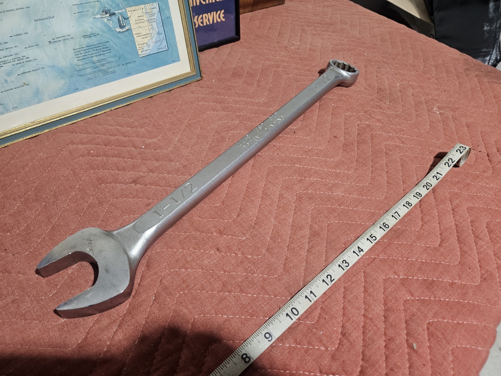 Wright Tool 1148 Combination Wrench WRIGHTGRIP 2.0 12 Point Satin 1-1/2"