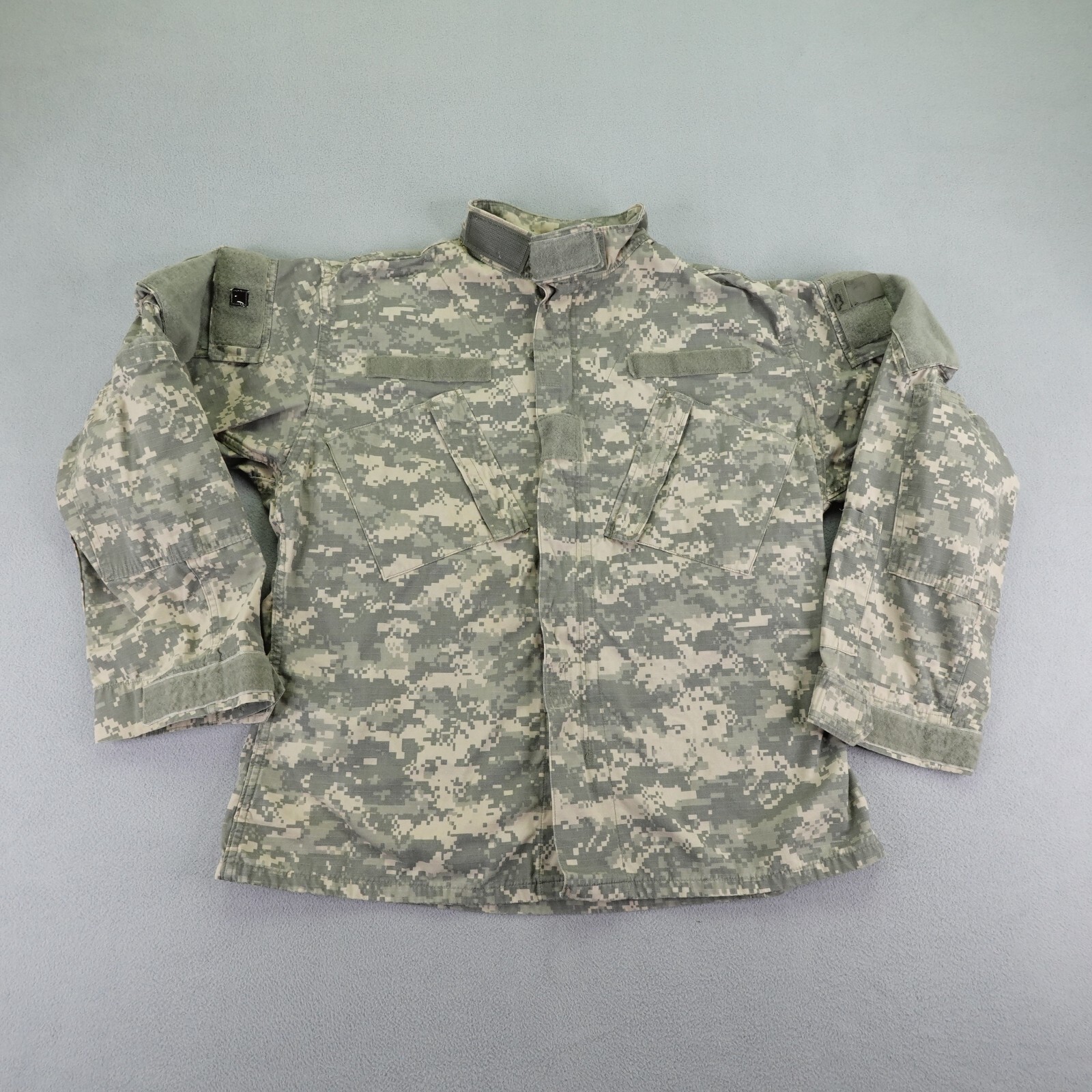 US Army Jacket Mens Medium Regular Green Coat Camo Combat Uniform Military BDU