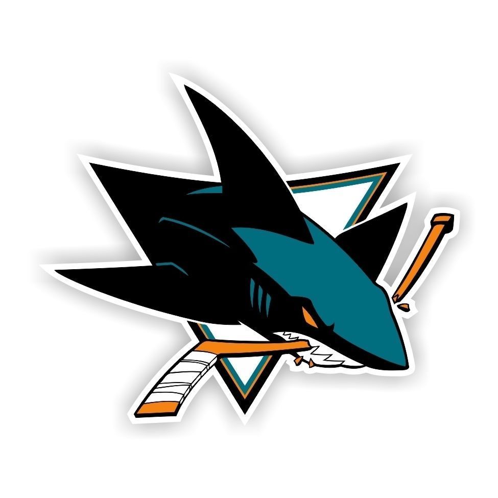 San Jose Sharks Decal / Sticker Die cut