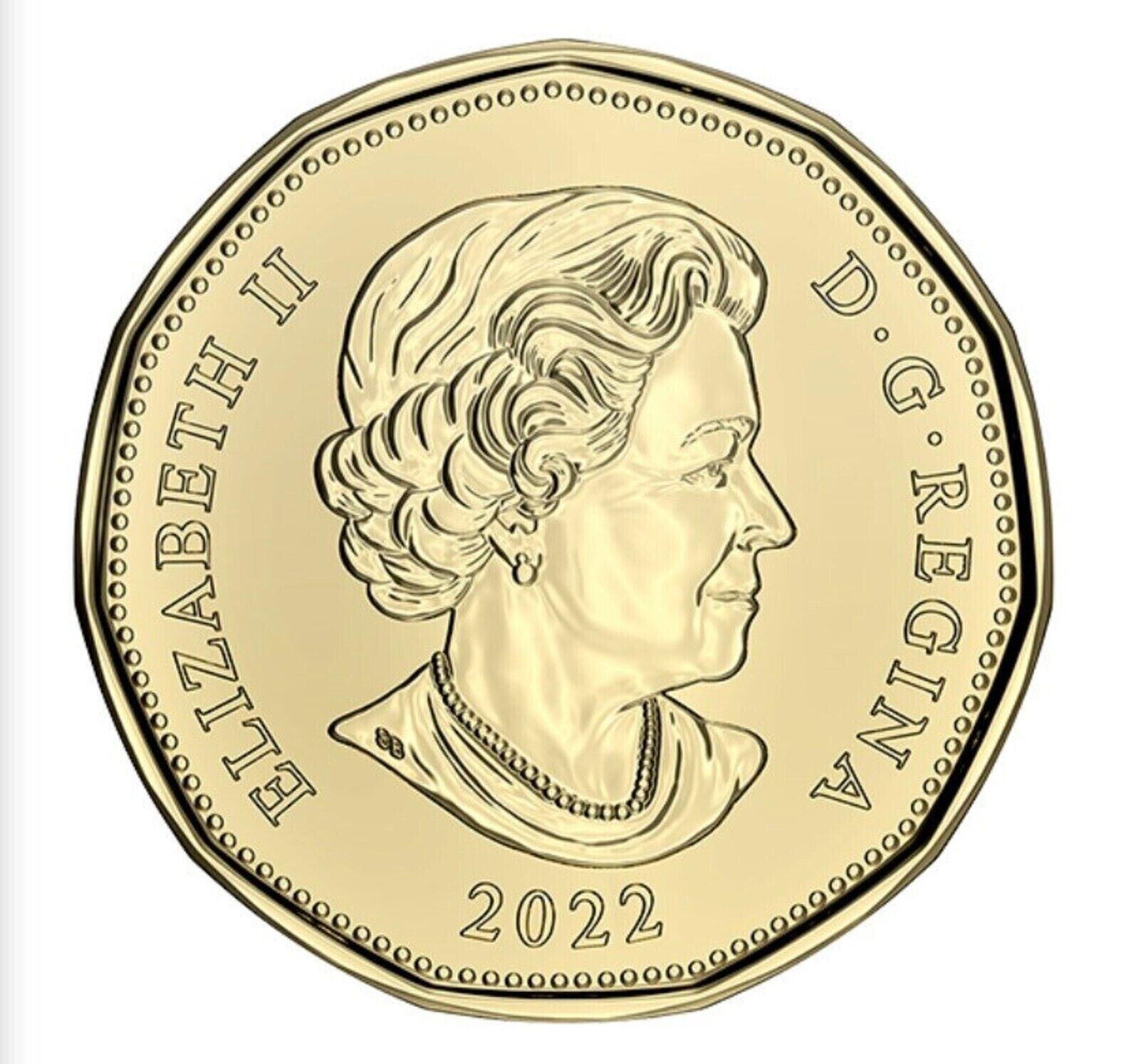 Canada 1 dollar 2022 - UNC - loonie - Queen Elizabeth II portrait