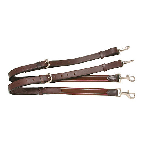 Tough1 Leather Elastic Side Reins