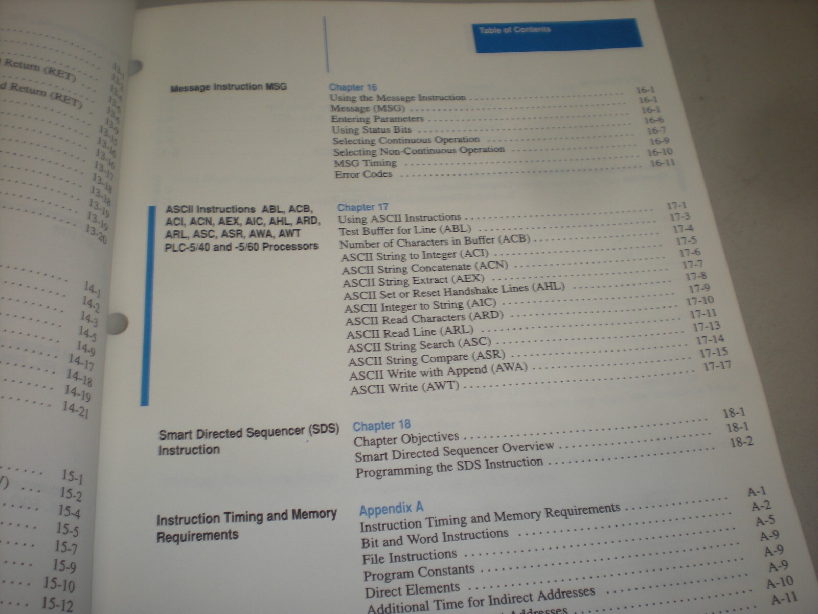 Allen Bradley PLC-5 Controllers (955109-76) & Programming (955109-61) Manuals