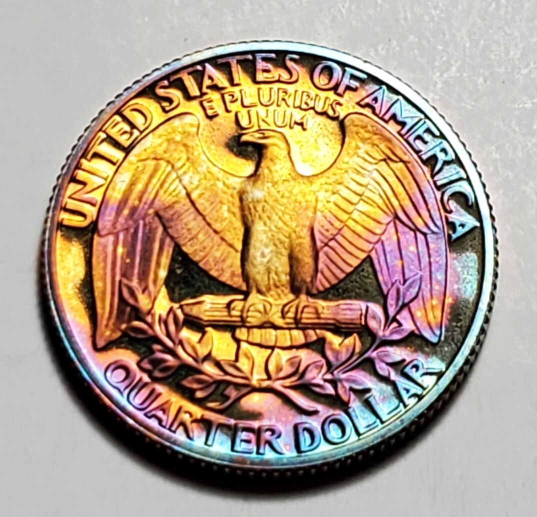 TONED 1985 S WASHINGTON QUARTER PROOF UNC #C2631