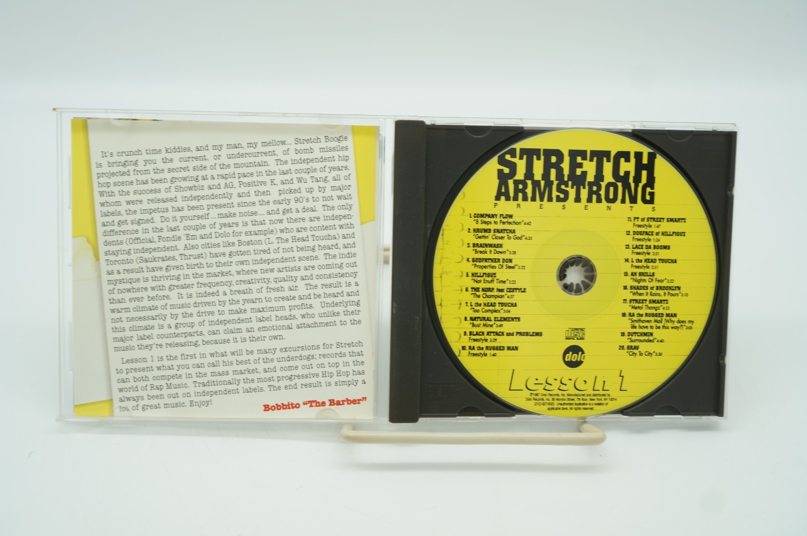 Stretch Armstrong Lesson 1 CD Bobbito 1997