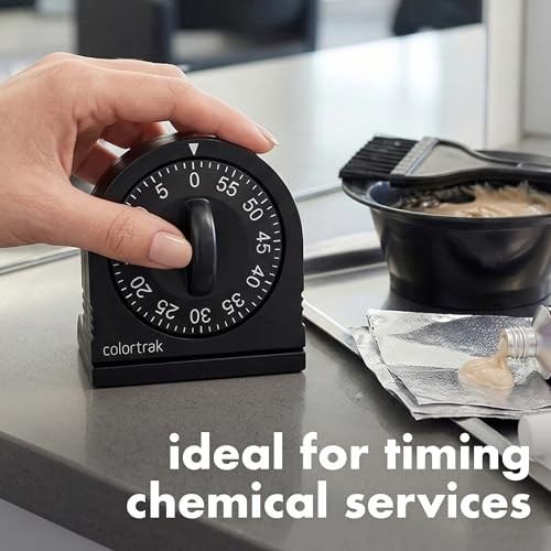 60 Minute Wind Up Timer Visual Mechanical Timer Black